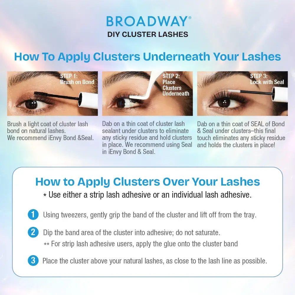 Broadway Volume DIY Cluster Lashes - Full, Fluffy Lash Extensions (56-112pcs) - Image 135