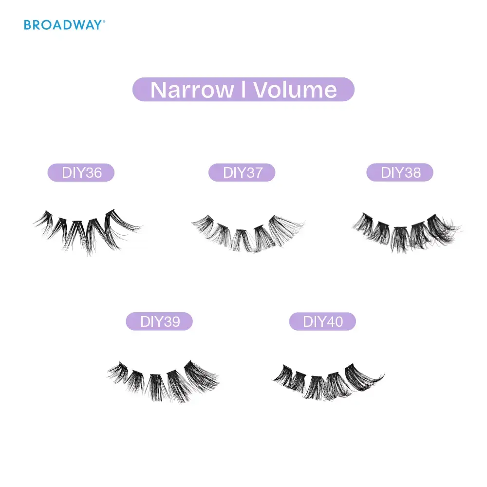 Broadway Volume DIY Cluster Lashes - Full, Fluffy Lash Extensions (56-112pcs) - Image 154