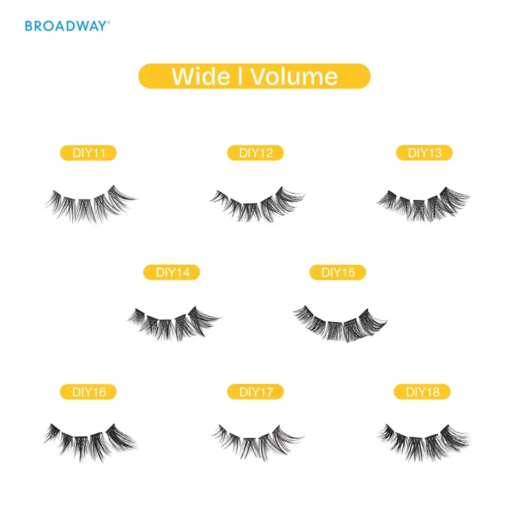 Broadway Volume DIY Cluster Lashes - Full, Fluffy Lash Extensions (56-112pcs) - Image 44